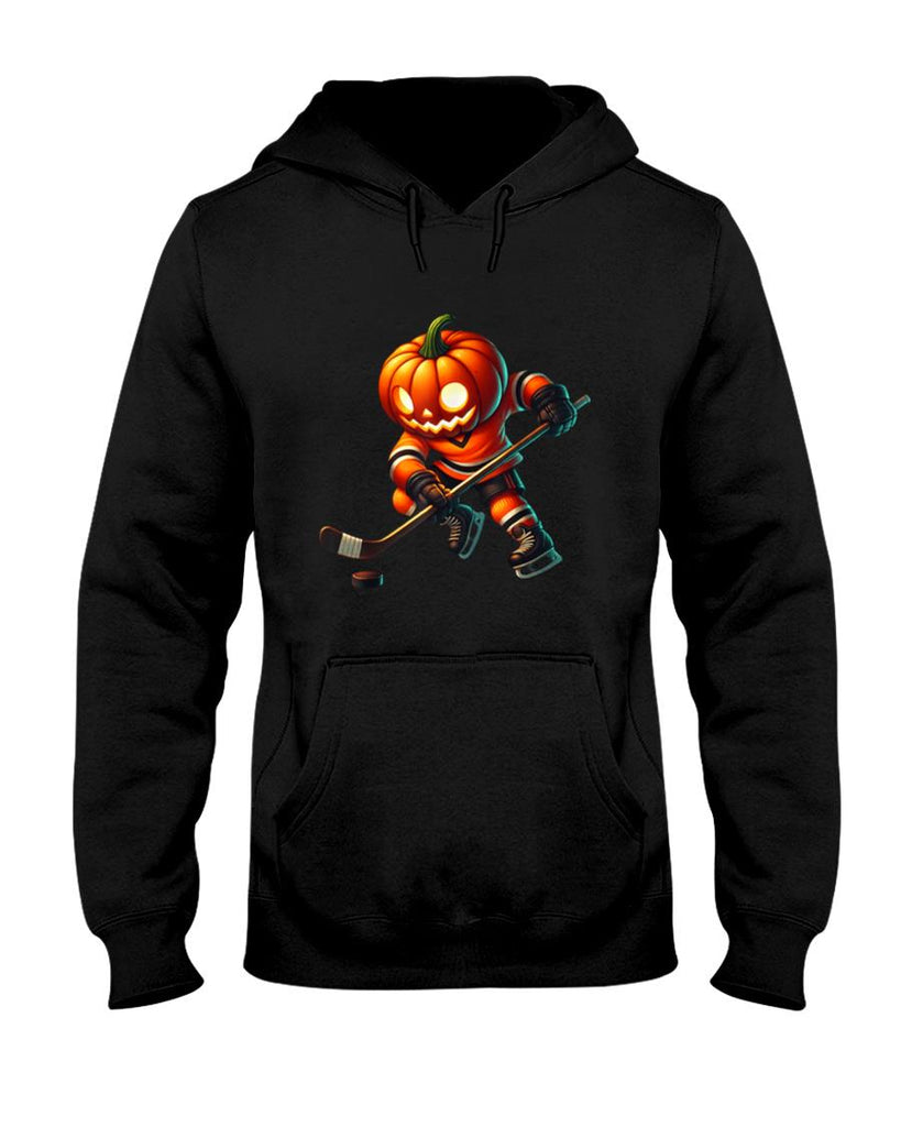 Halloween Shirt - Ice Hockey Pumpkin Face Halloween Costume Men Boys Kids T-Shirt