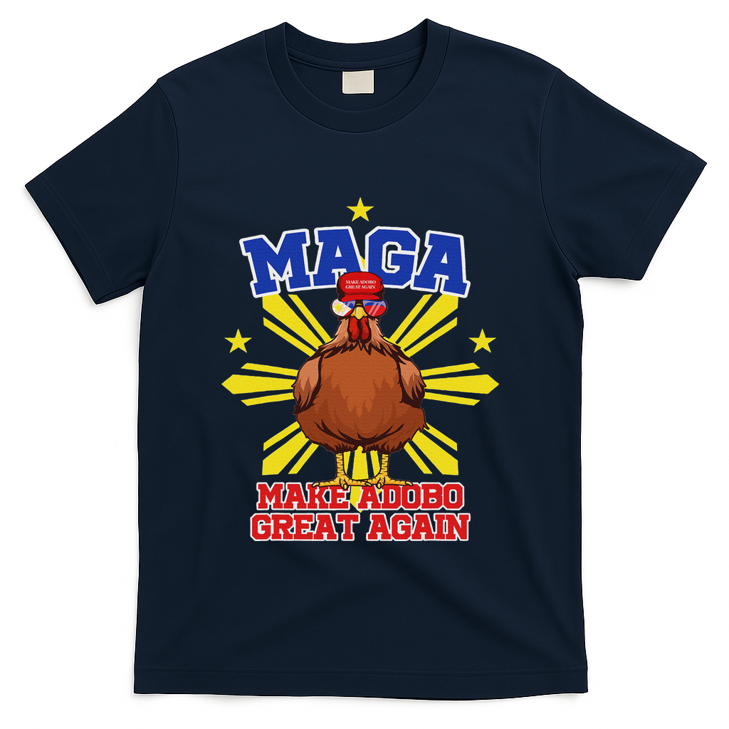 Funny Chicken Adobo Proud Pinoy Filipino T-Shirt