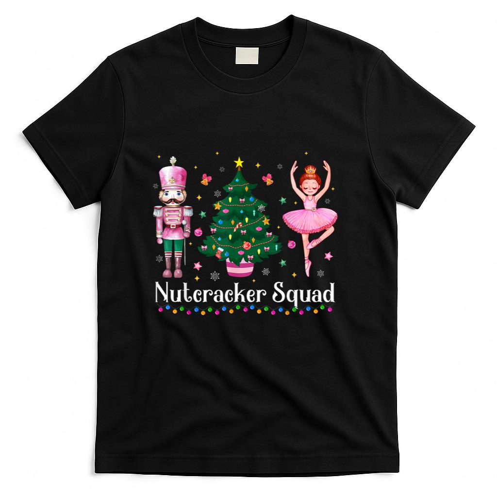Christmas Nutcracker Squad Ballet Dance Women Kids Girls T-Shirt