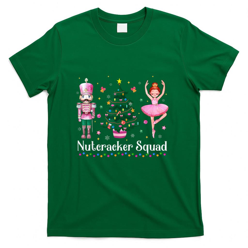 Christmas Nutcracker Squad Ballet Dance Women Kids Girls T-Shirt