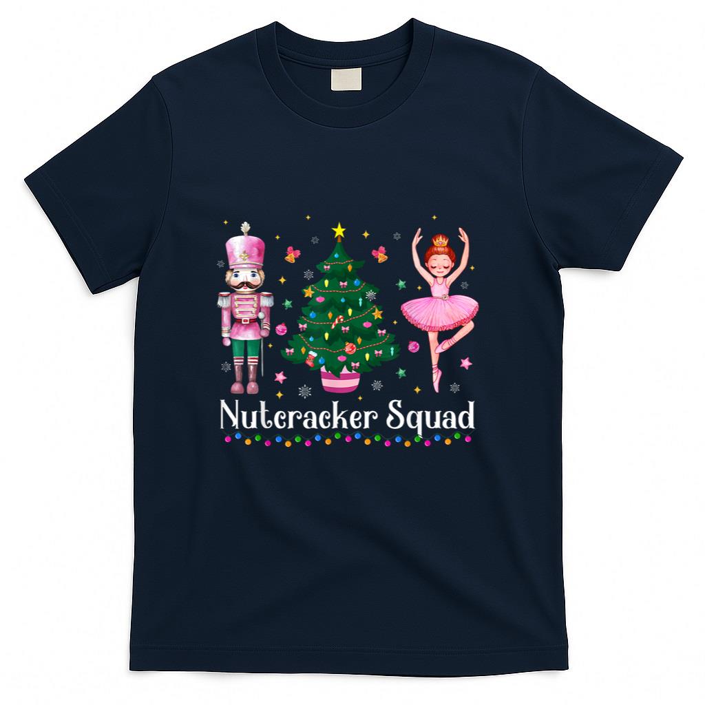 Christmas Nutcracker Squad Ballet Dance Women Kids Girls T-Shirt
