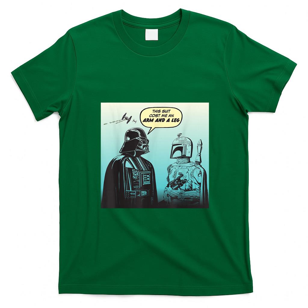 Funny Tees - Star Wars Funny Darth Vader and Boba Fett Comic T-Shirt