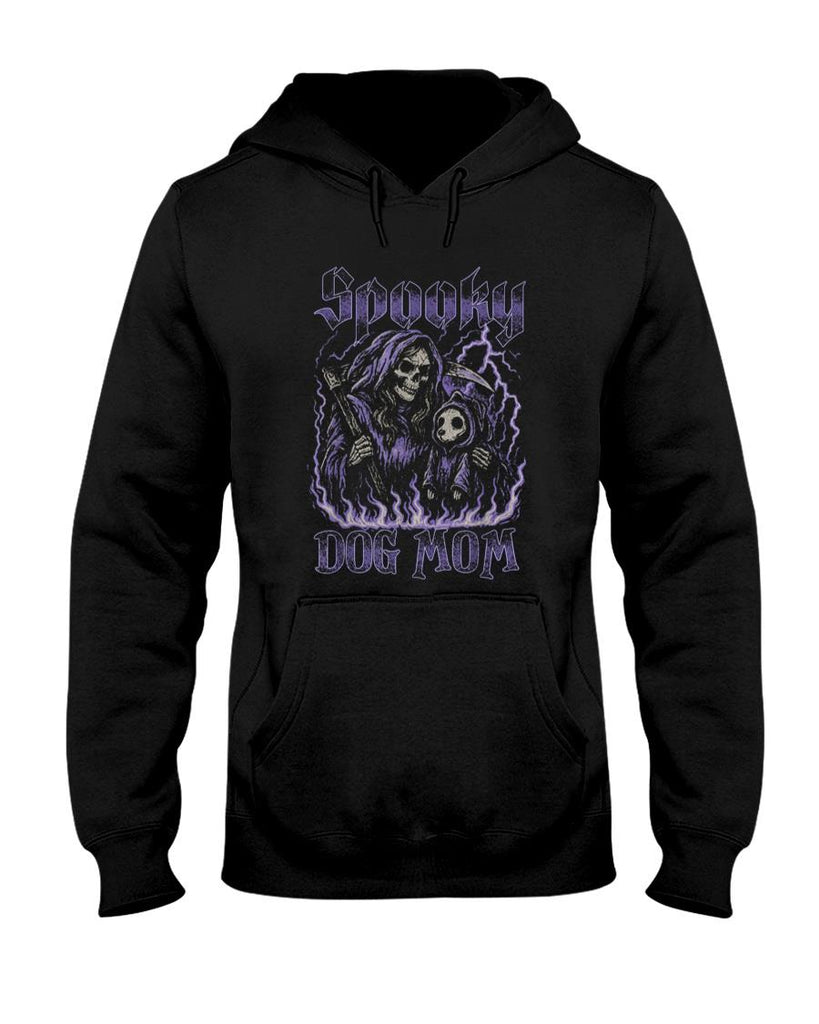 Pet Mom Halloween Shirt - Spooky Dog Mom Spooky Skeleton Dog Mom Halloween Retro T-Shirt