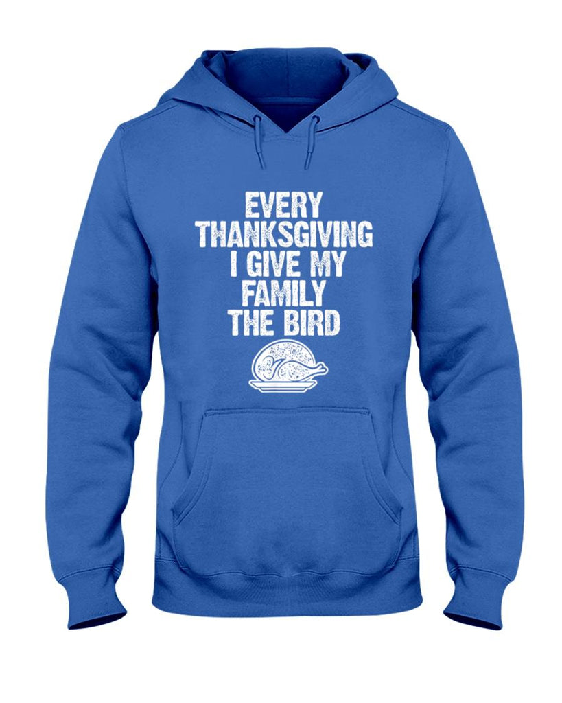 Funny Every Thanksgiving I Give My Family The Bird Adult T-Shirt