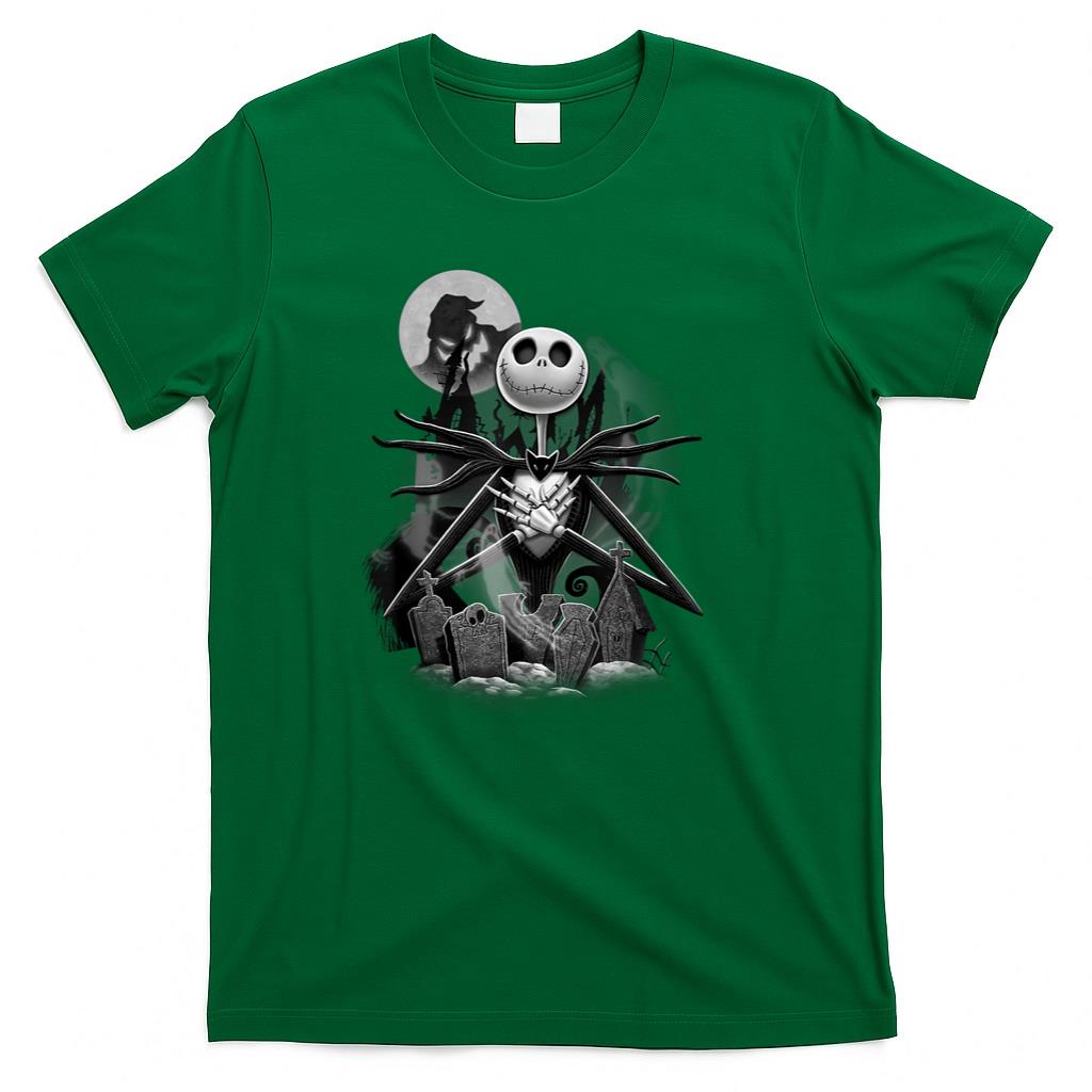 Disney - Nightmare Before Christmas Jack Night Scene T-Shirt