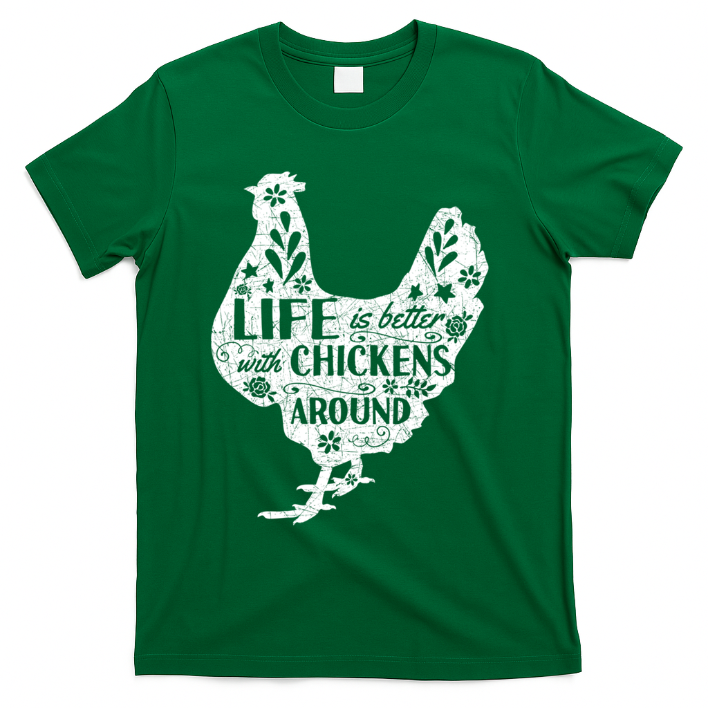Cute Farmer Gift Idea Vintage Chicken Gift T-Shirt
