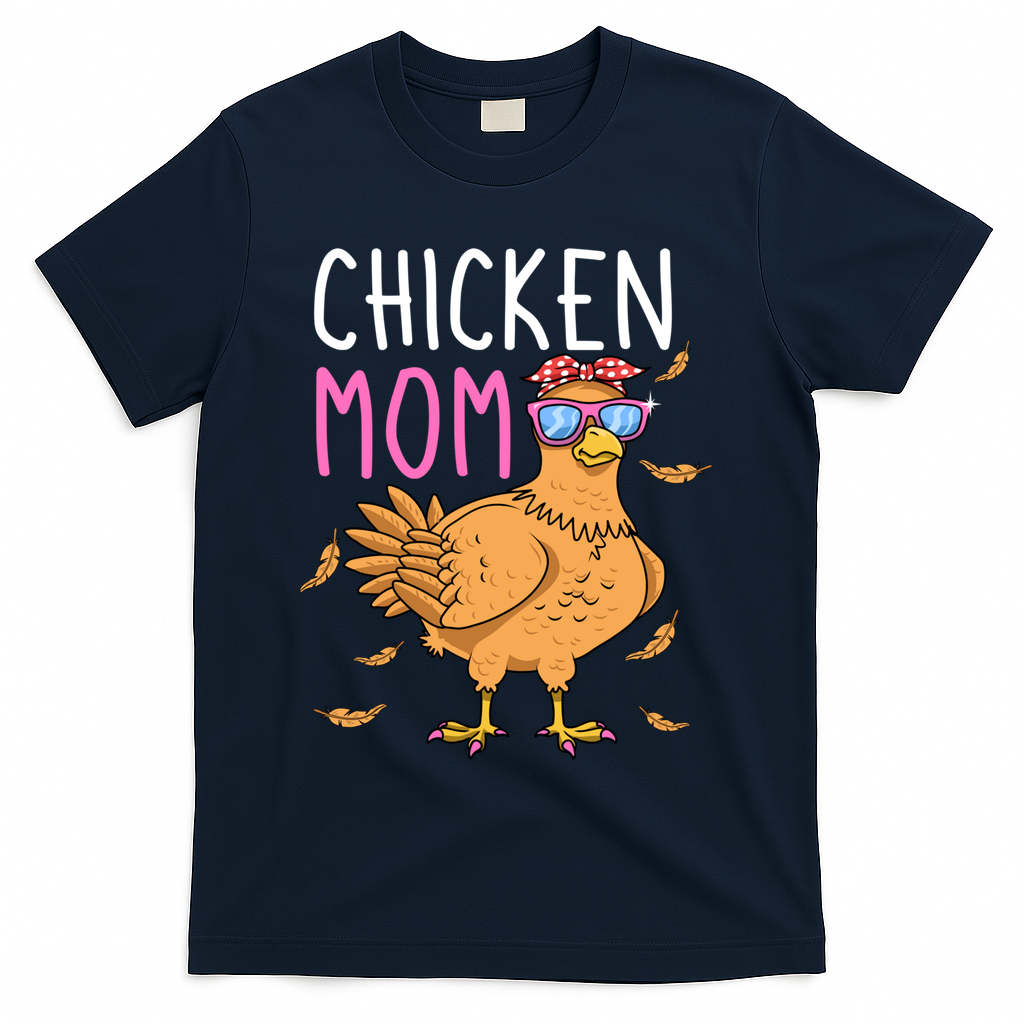 Chicken Mom Hen Lover Poultry Farmer Chicks Mother's Day Funny Gift T-Shirt