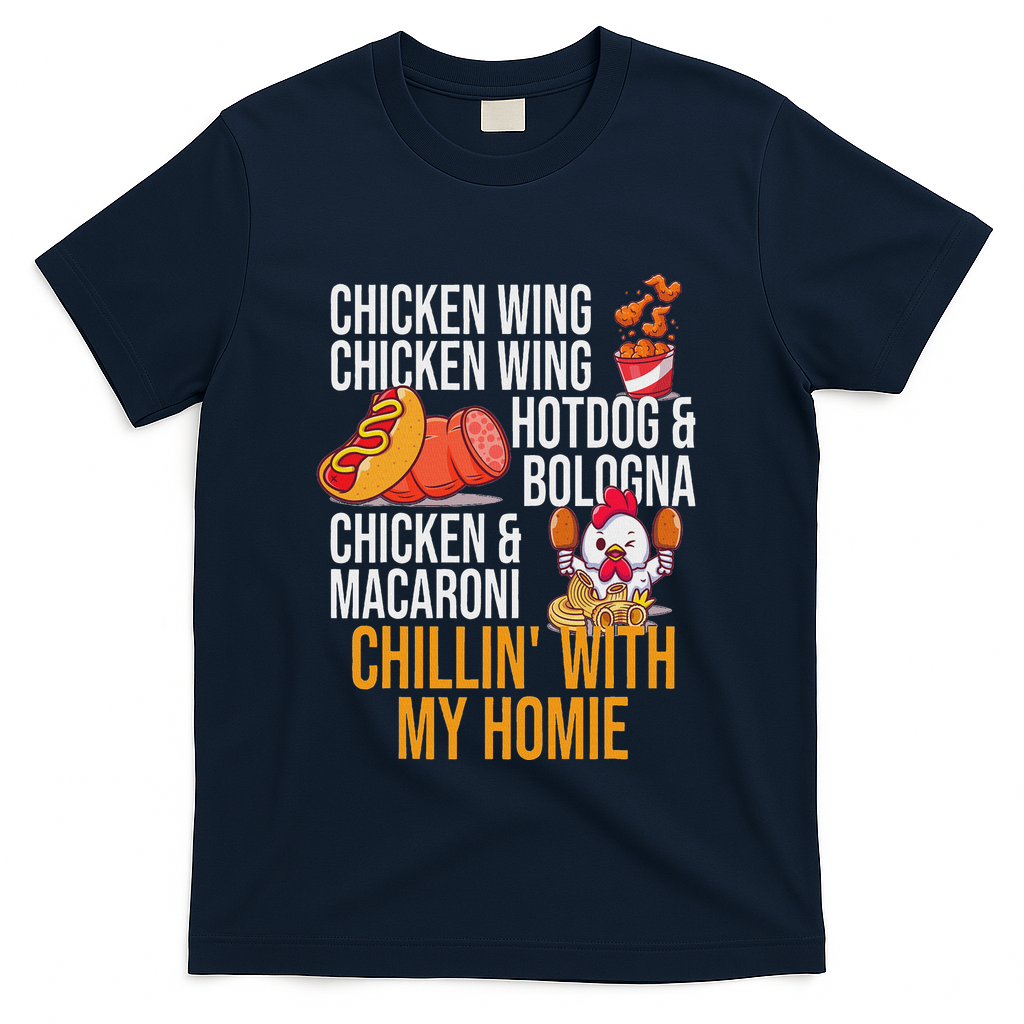 Chicken Wing Chicken Wing Hot Dog And Bologna T-Shirt