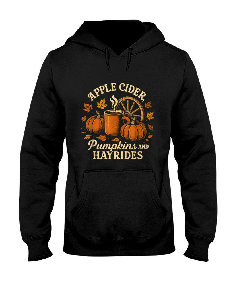 Apple Cider Pumpkins and Hayrides Cute Fall T-Shirt