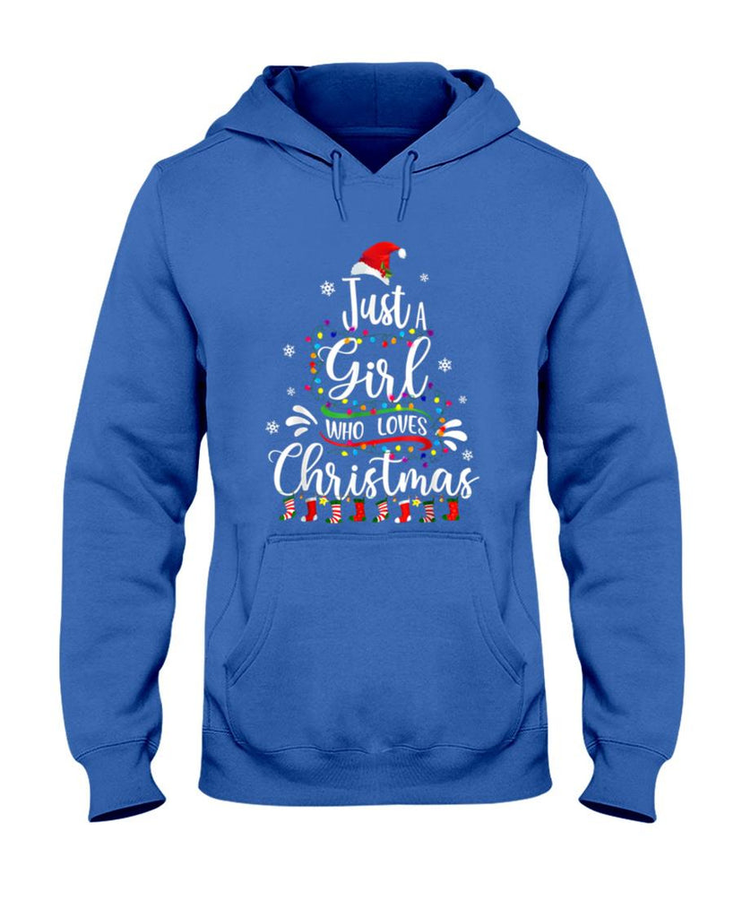 Merry Christmas Just A Girl Who Loves Christmas Tree Xmas T-Shirt