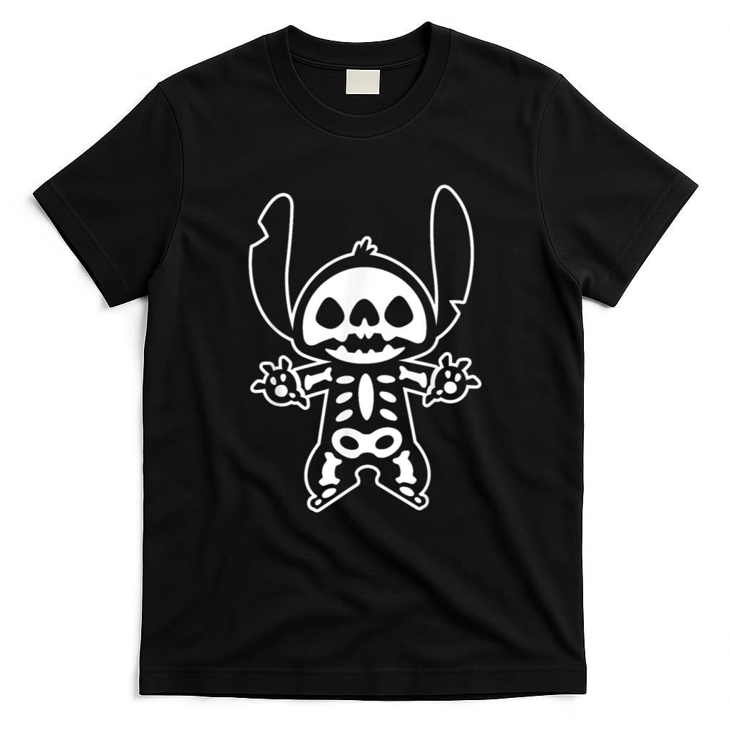 Disney Stitch Halloween Skeleton T-Shirt