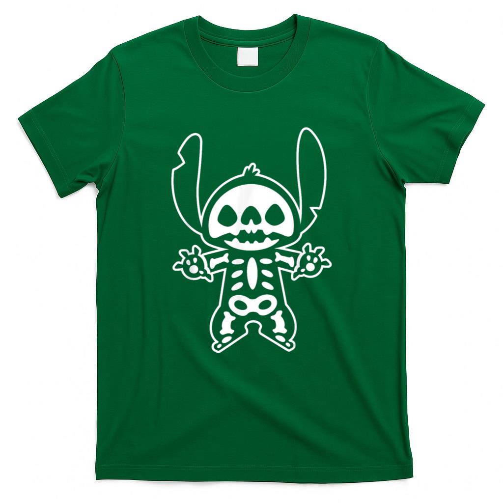 Halloween Shirt - Disney Stitch Halloween Skeleton T-Shirt