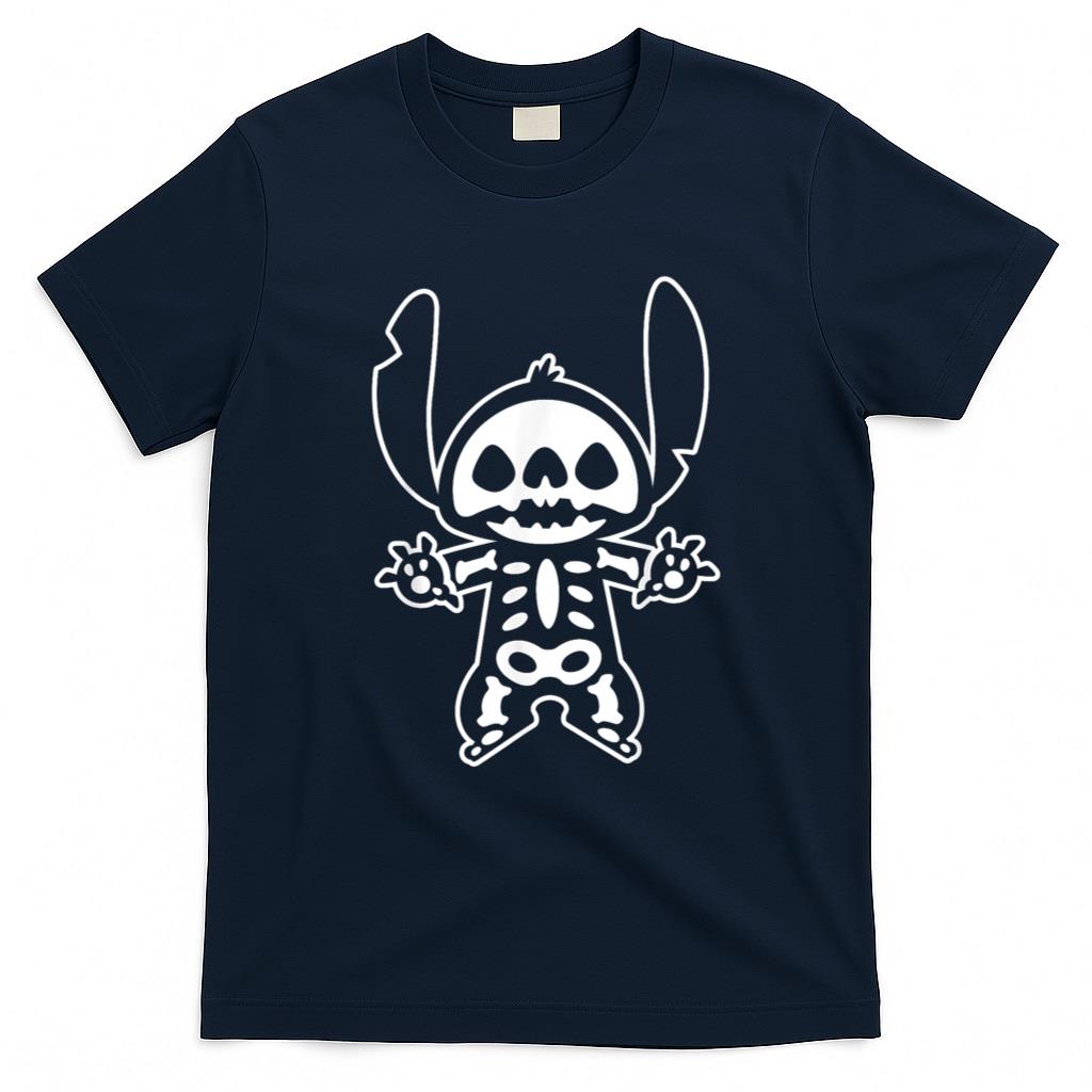 Halloween Shirt - Disney Stitch Halloween Skeleton T-Shirt