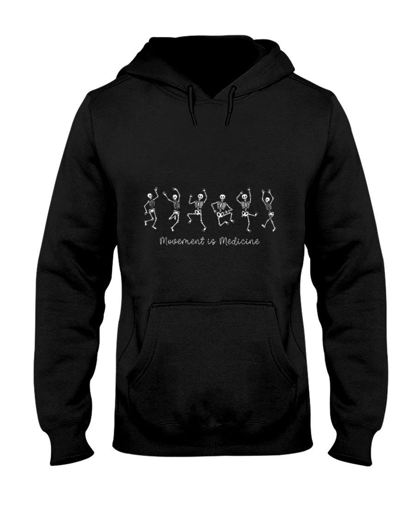 Movement Is Medicine Dancing Skeleton PT Physical Therapist T-Shirt