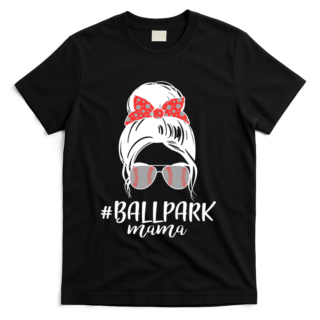 Cute Baseball Ballpark Mama  T-Shirt