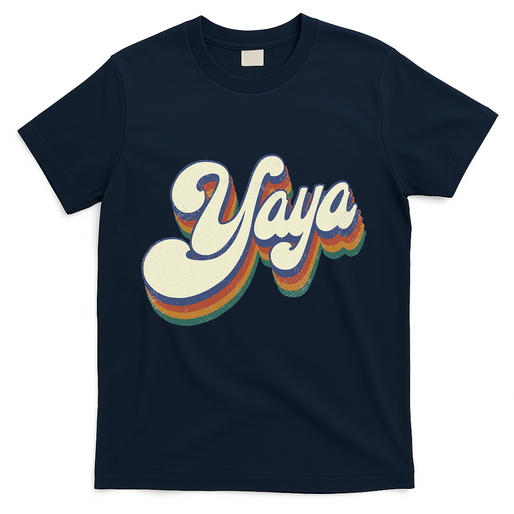 Yaya Gifts For Grandma Retro Vintage Mother's Day Yaya T-Shirt