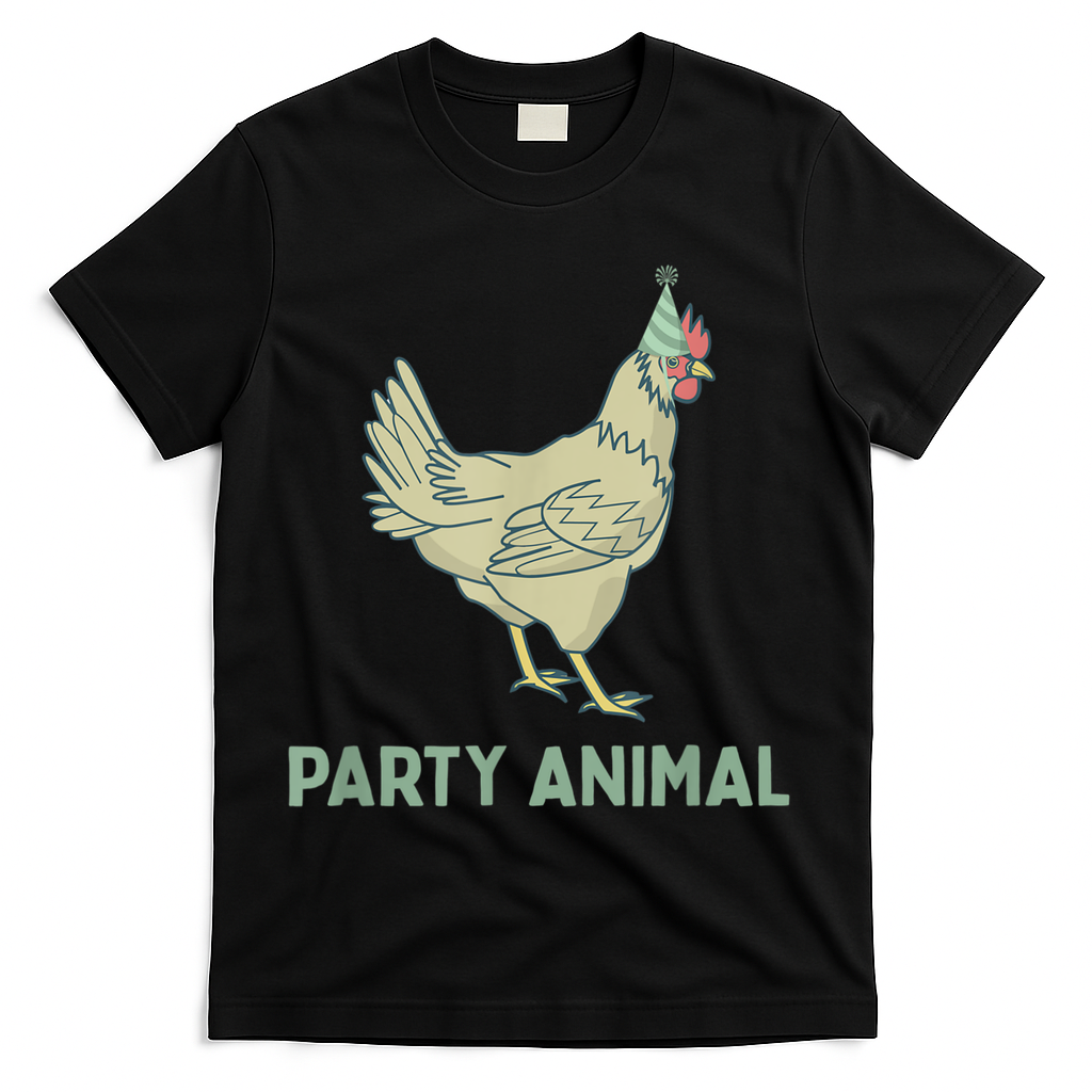 Party Animal Chicken Birthday, Chicken Birthday T-Shirt
