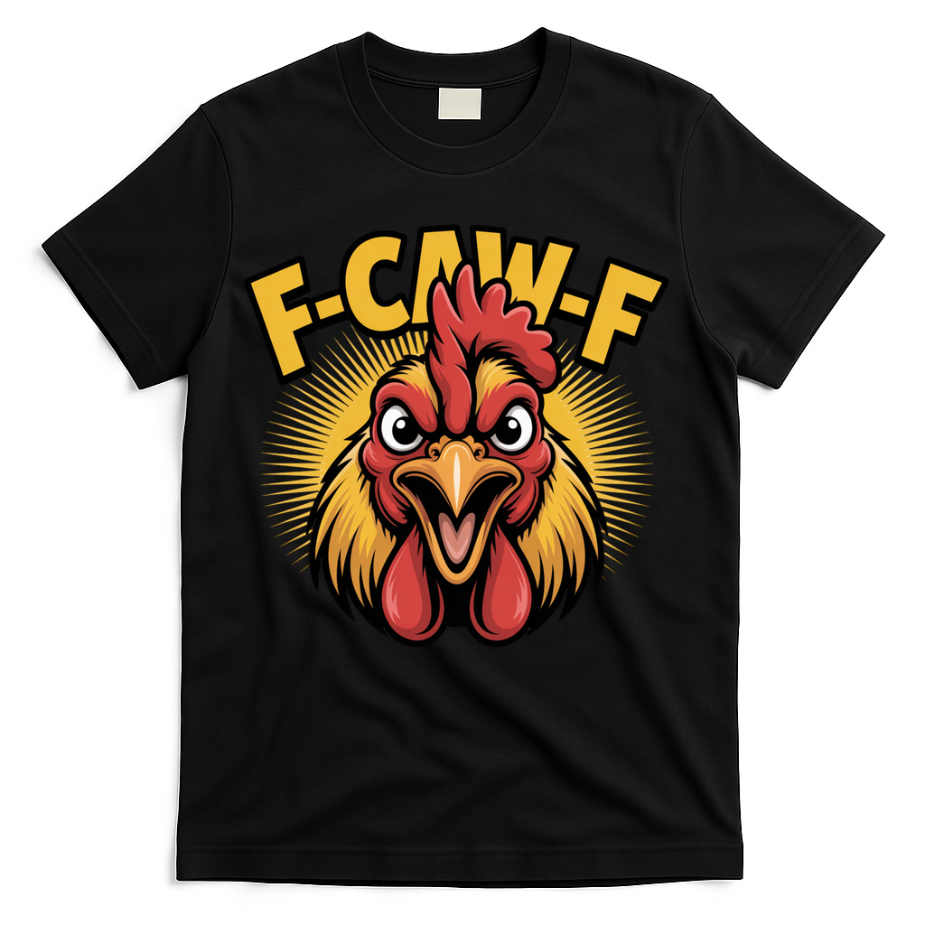 F-Caw-F Chicken Rooster T-Shirt