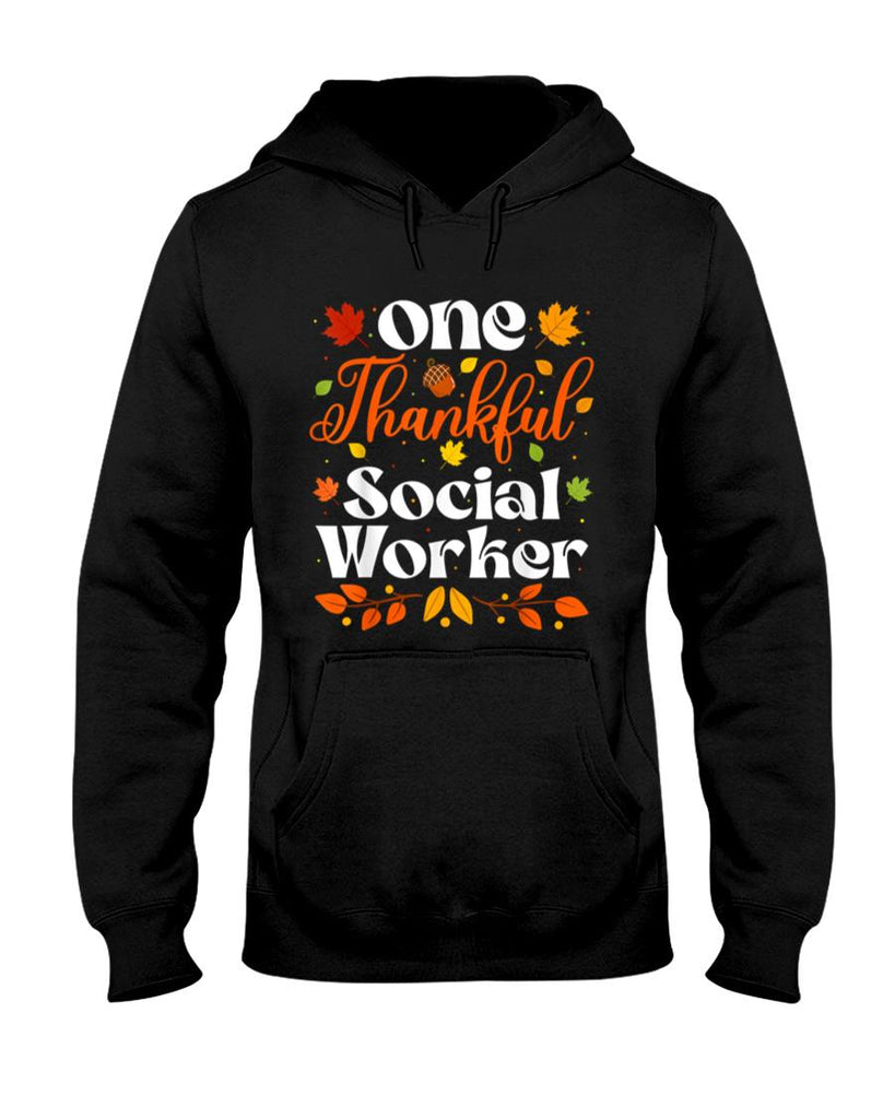 One Thankful Social Worker Thanksgiving Social Worker Fall T-Shirt
