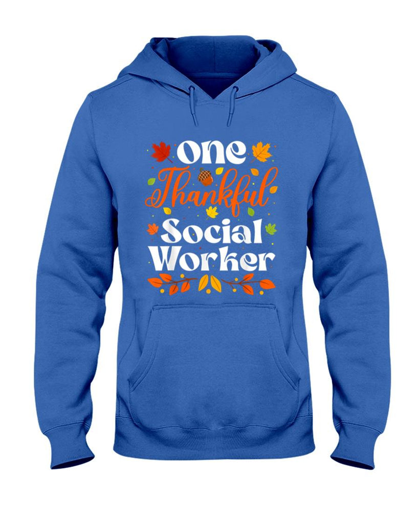 One Thankful Social Worker Thanksgiving Social Worker Fall T-Shirt