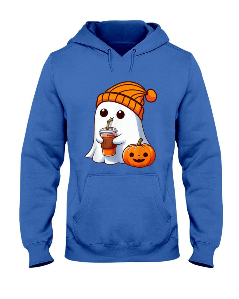 Halloween Shirt - Halloween Costume Ghost drinking pumpkin Men Women girls T-Shirt