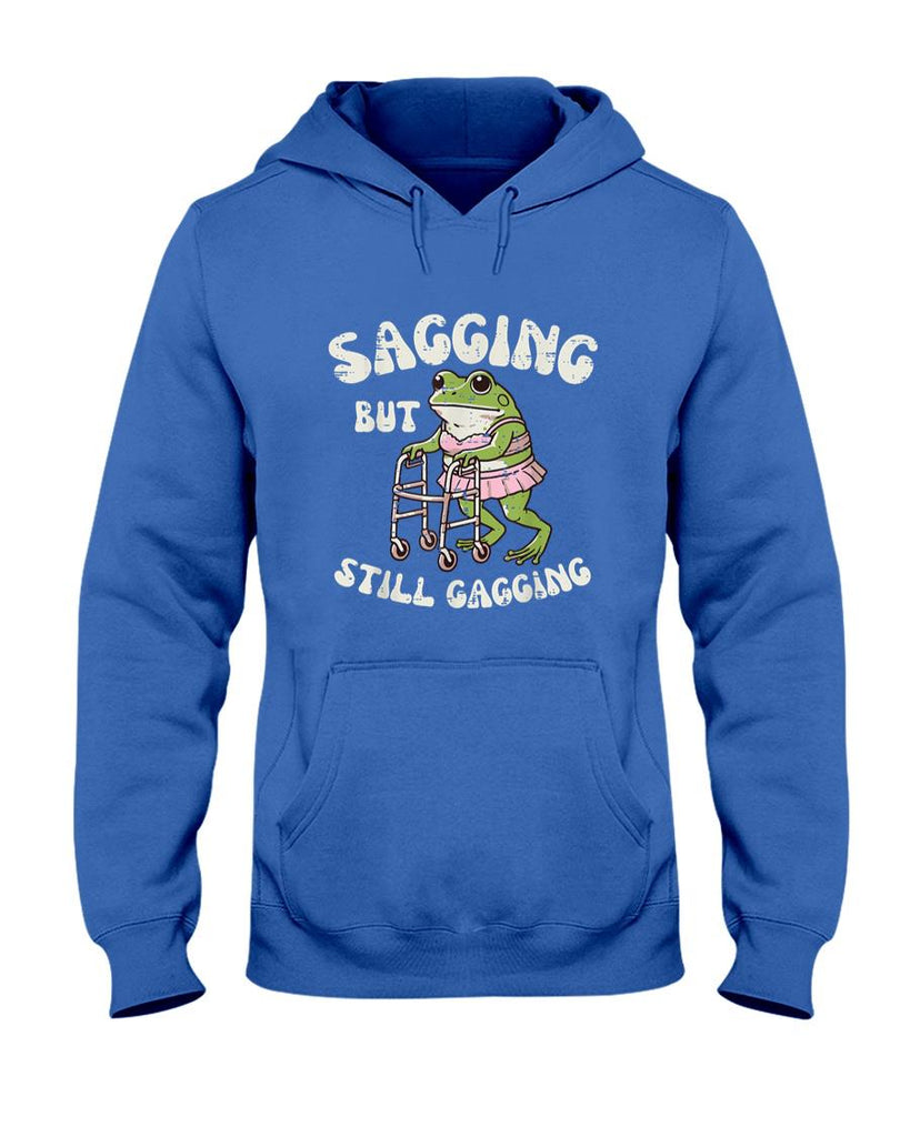 Funny Tees - Sagging But Still Gagging Frog Funny Cringe Meme Women Men T-Shirt