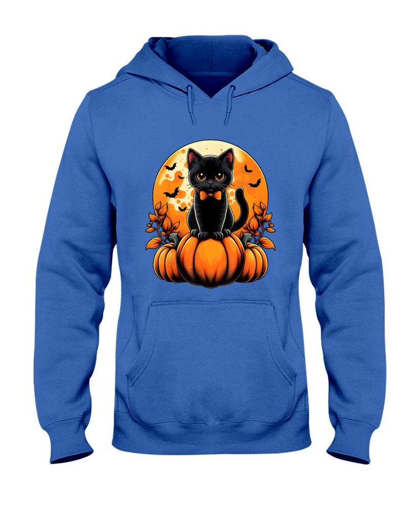 Pet Mom Halloween Shirt - Retro Black Cat Pumpkin Halloween Costume Fall Autumn Season T-Shirt