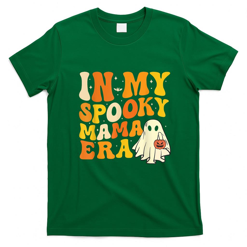 Pet Mom Halloween Shirt - In My Spooky Mama Era Funny Halloween Costume Mom Womens T-Shirt
