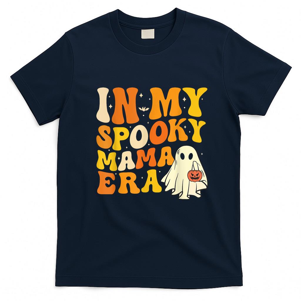 Pet Mom Halloween Shirt - In My Spooky Mama Era Funny Halloween Costume Mom Womens T-Shirt