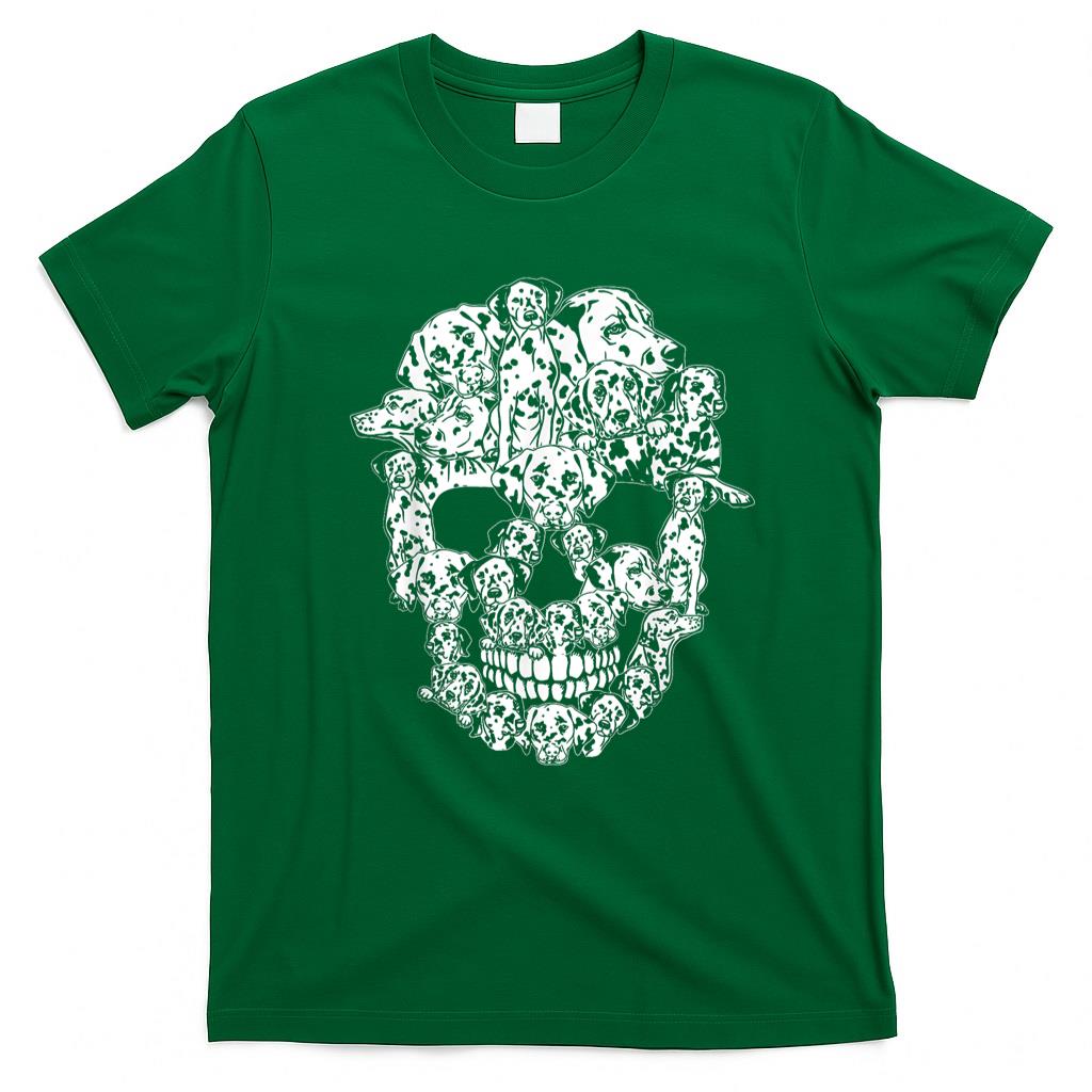 Pet Mom Halloween Shirt - Funny Halloween Costume Skull Dalmatian Dog Puppy Lover T-Shirt