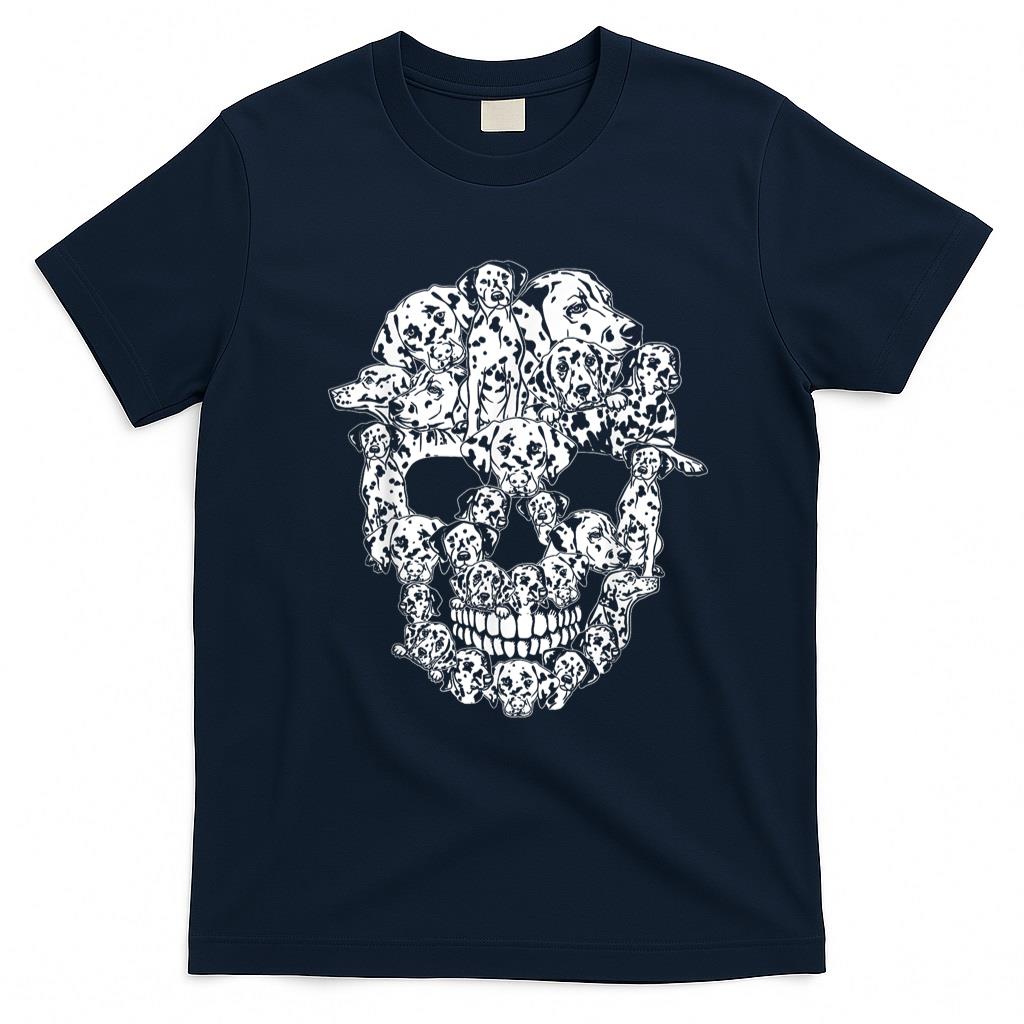 Pet Mom Halloween Shirt - Funny Halloween Costume Skull Dalmatian Dog Puppy Lover T-Shirt