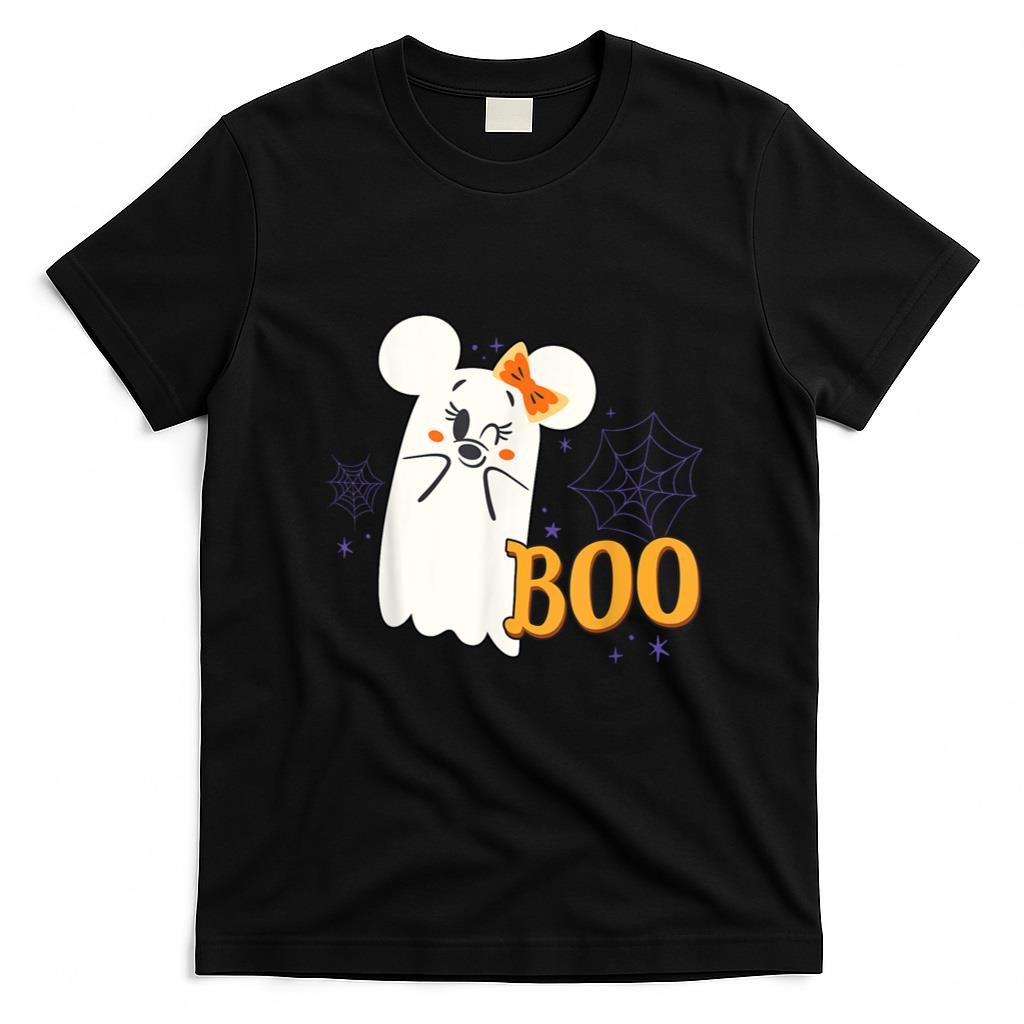 Halloween Shirt - Disney Minnie Mouse Cute Little Ghost Boo Halloween T-Shirt