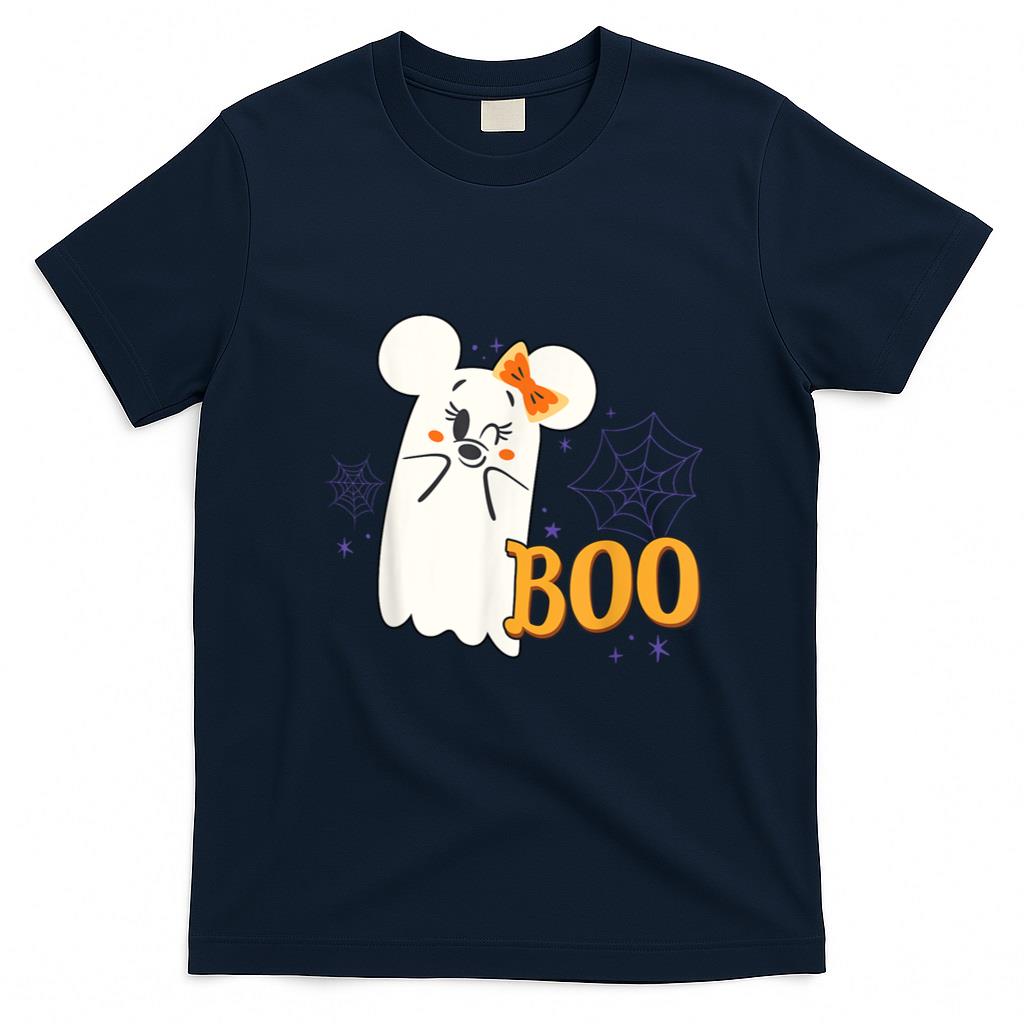 Halloween Shirt - Disney Minnie Mouse Cute Little Ghost Boo Halloween T-Shirt