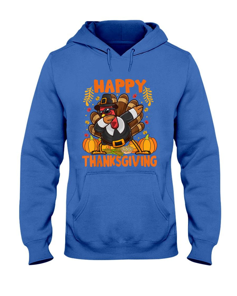 Happy Thanksgiving Dabbing Turkey Day Men Women Kids T-Shirt