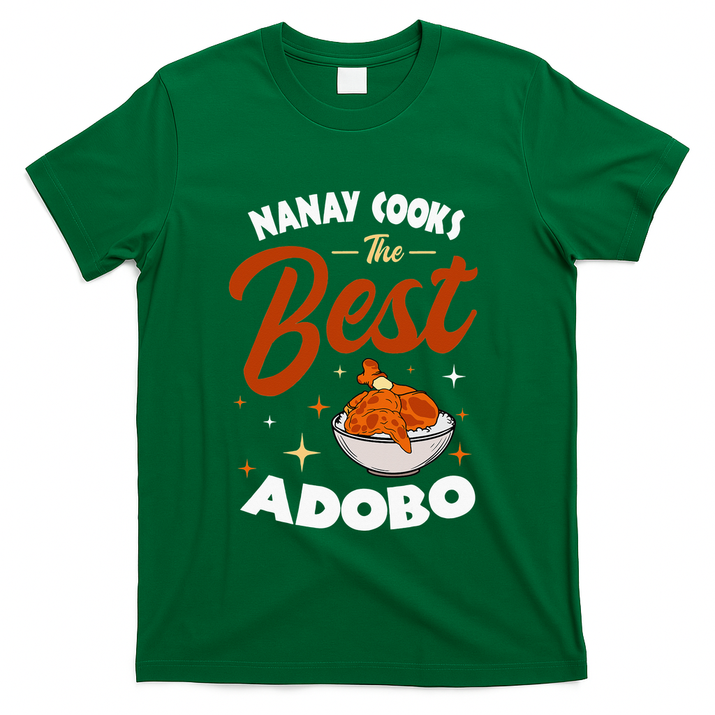 Adobo Nanay Mom Pinoy Chicken Rice Cuisine Mother's Day T-Shirt