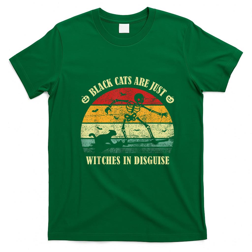 Pet Mom Halloween Shirt - Skeleton Black Cat Surfing Witch Broom Halloween Pet Mom Dad T-Shirt