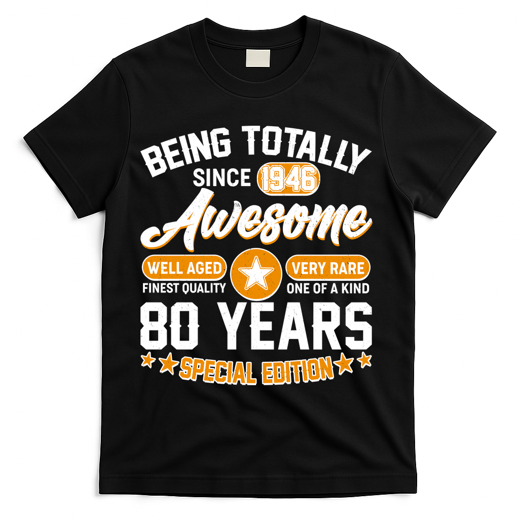 90th Birthday Being Totally Awesome Since 1936 Special Edition  T-Shirt - Black