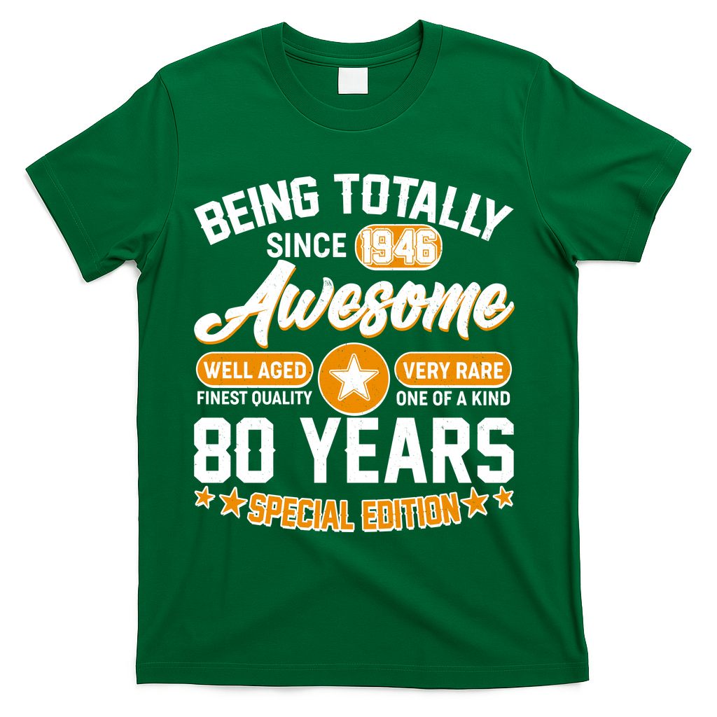 90th Birthday Being Totally Awesome Since 1936 Special Edition  T-Shirt - Green
