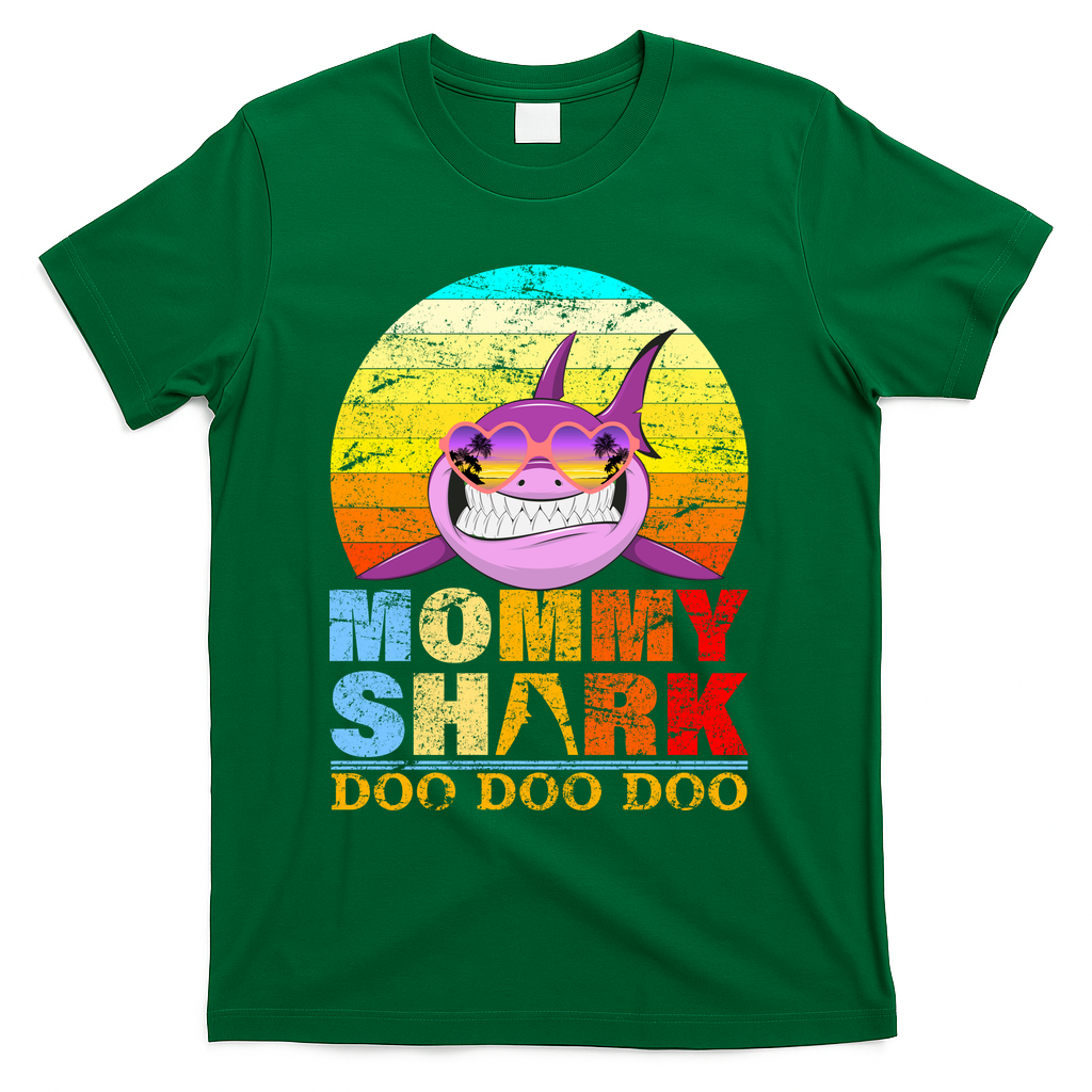 Funny Beach Mommy Shark Doo T-Shirt