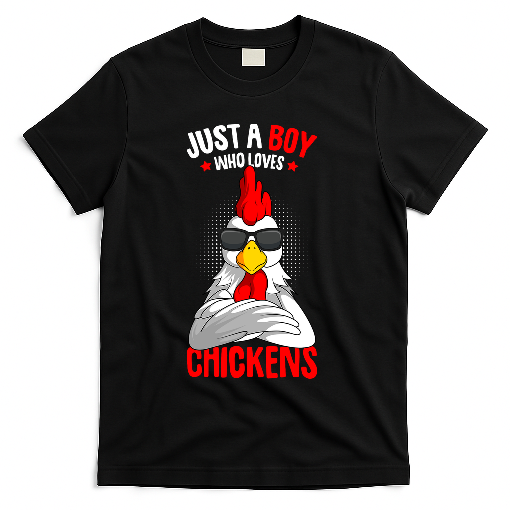 Just A Boy Who Loves Chickens T-Shirt