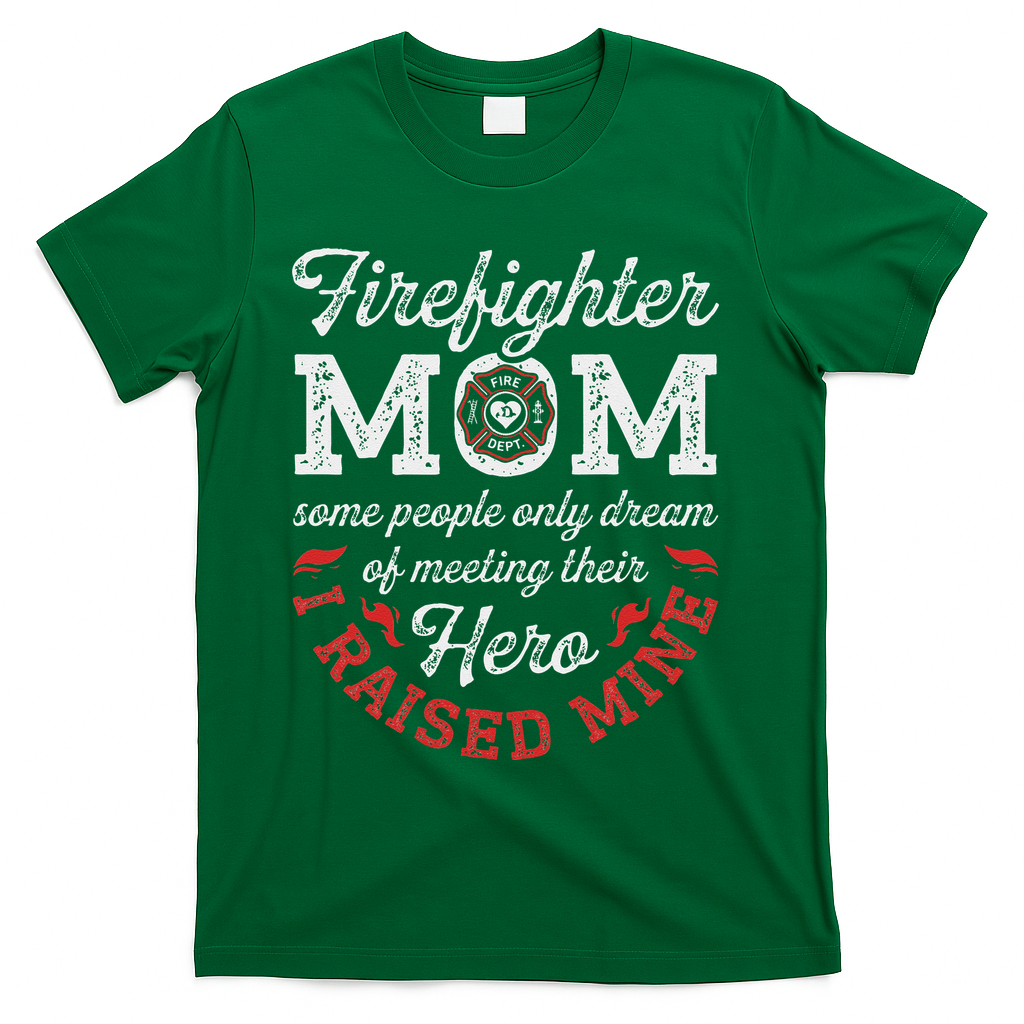 Firefighter Mom Firewoman Proud Moms Mother's Day Vintage T-Shirt