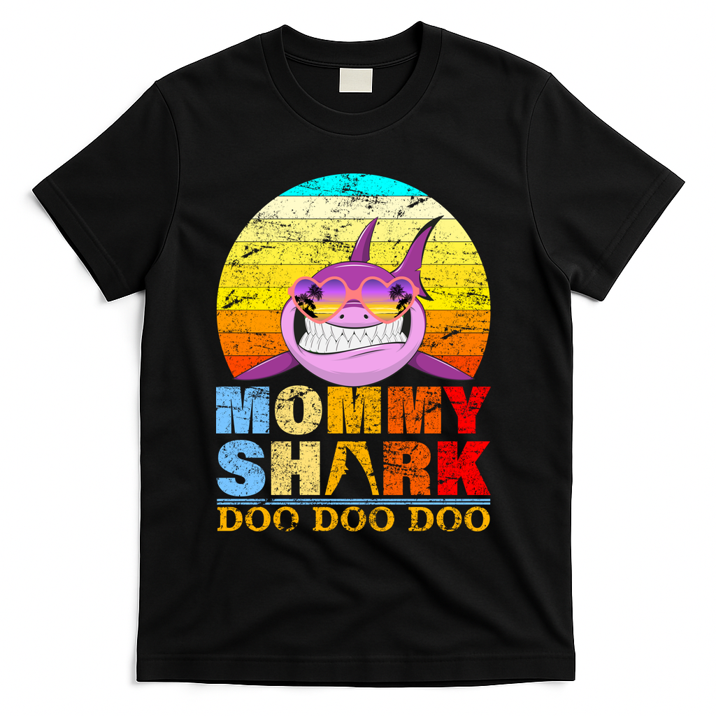 Funny Beach Mommy Shark Doo T-Shirt