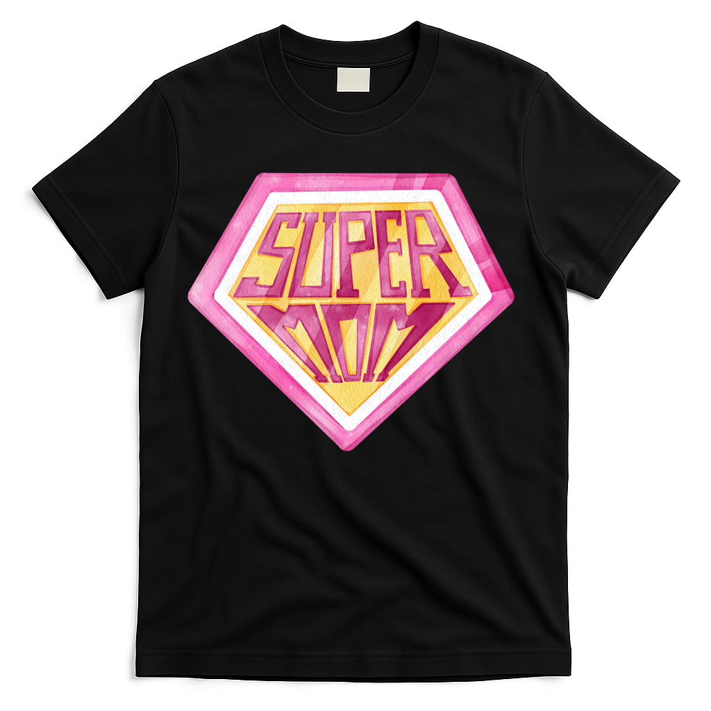 Cute Retro Super Mom Gift For Mother T-Shirt