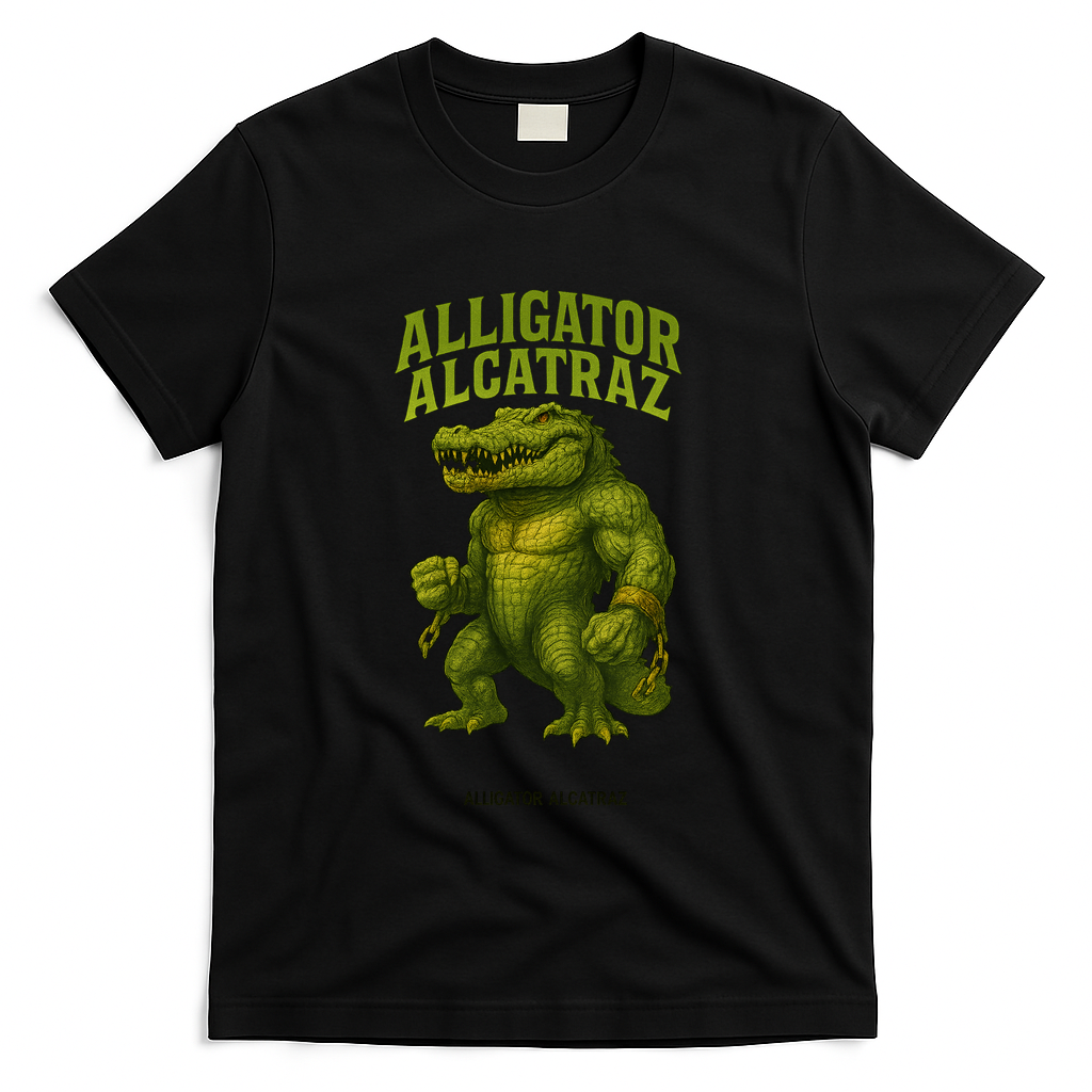 Alligator Alcatraz  T-Shirt - Black