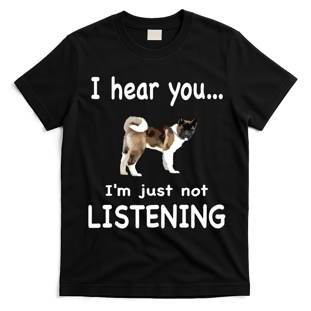 American Akita Dog American Akita T-Shirt - Black
