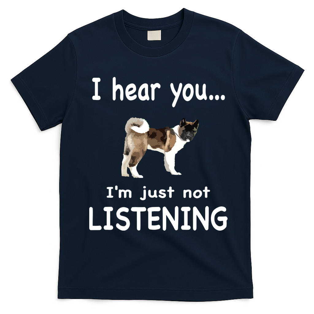 American Akita Dog American Akita T-Shirt - Navy Blue