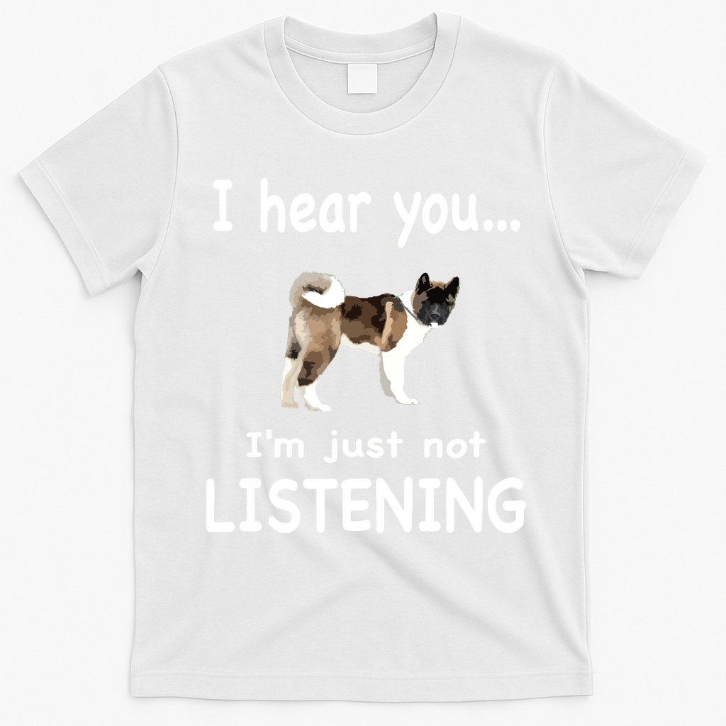 American Akita Dog American Akita T-Shirt - White
