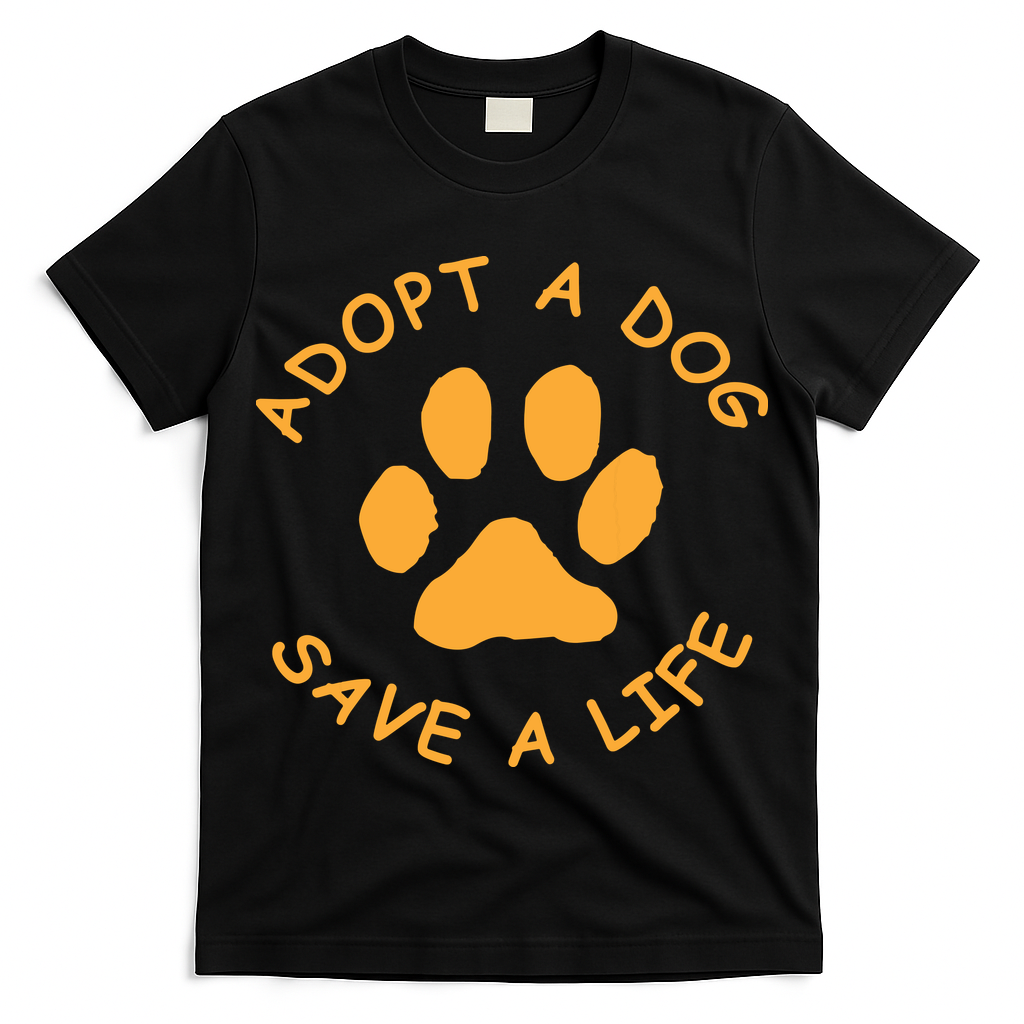 Adopt A Dog Save A Life Tee Rescue Dog T-Shirt