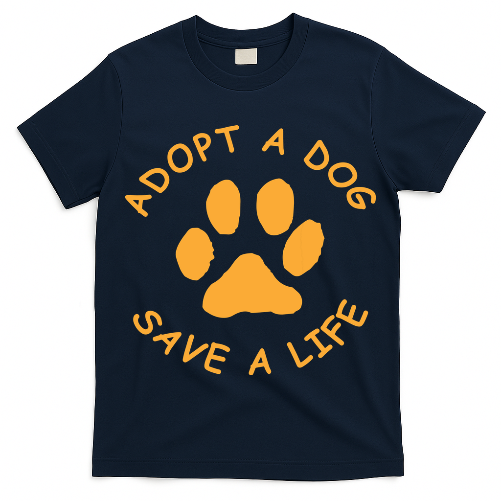 Adopt A Dog Save A Life Tee Rescue Dog T-Shirt