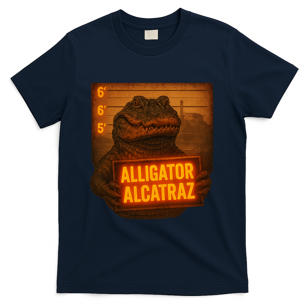 Alligator Alcatraz Limited T-Shirt - Navy